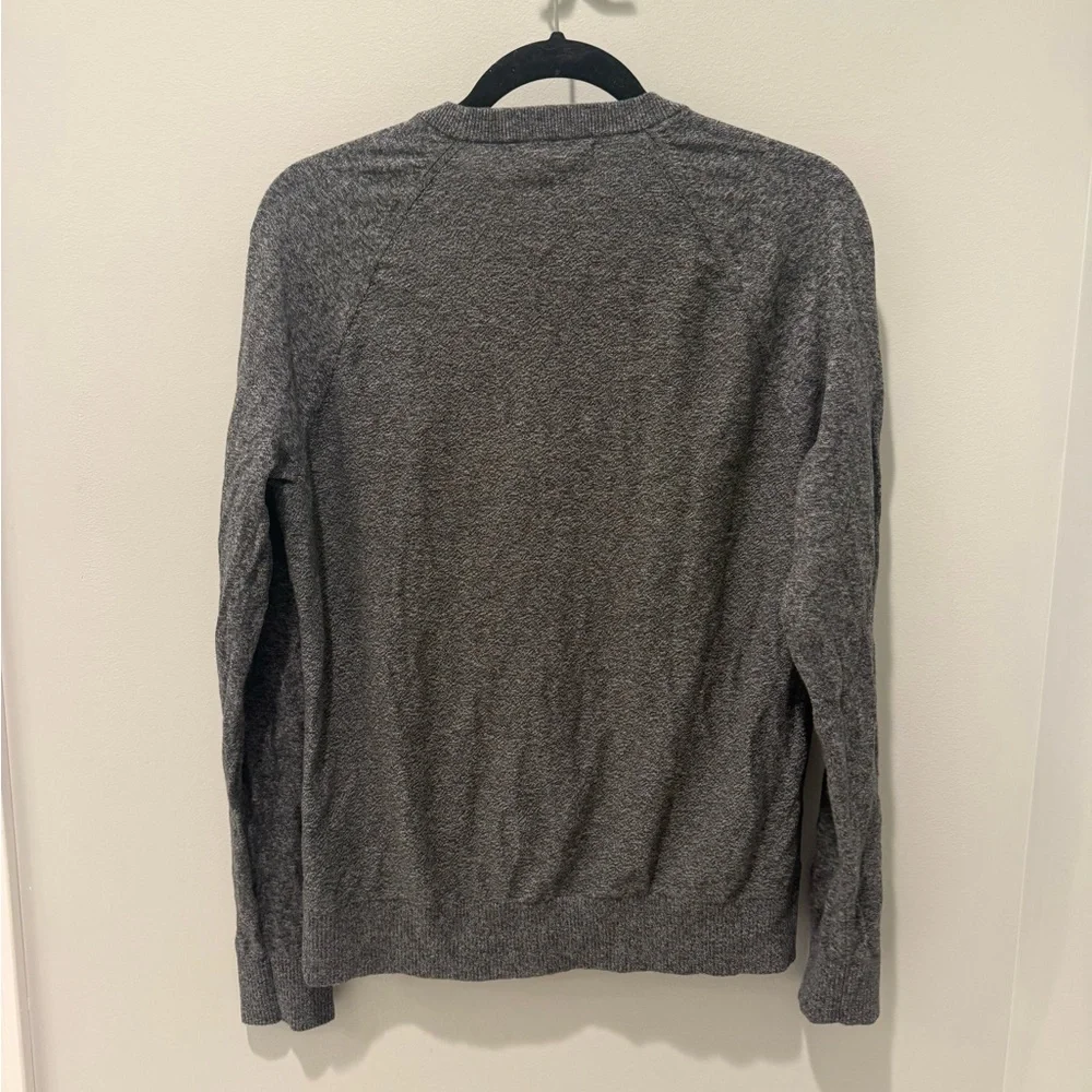 Banana Republic Men's 100% Organic Cotton Gray Crewneck Sweater